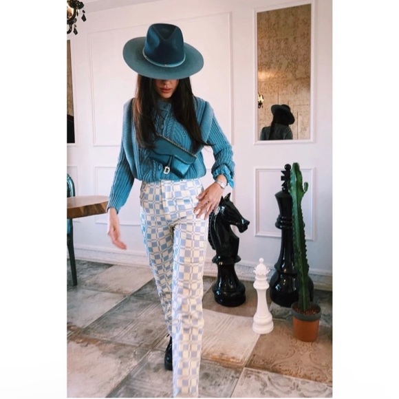 BRIT HARVEY X VG California Sunrise Check Pants // Lilac - Picture 4 of 10